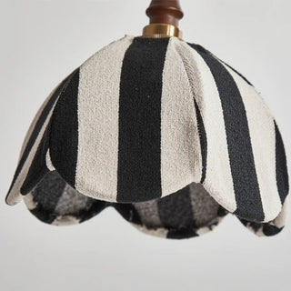 NANIE Black White Striped Gold Detail Ceiling Light – view 4