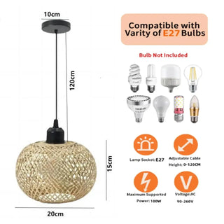 LINA Bohemian Natural Charm Ceiling Light – view 6