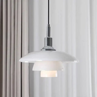 NOIDA Danish Opaline Glass Gold Structure Ceiling Light – view 4