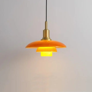 NOIDA Danish Opaline Glass Gold Structure Ceiling Light – view 2