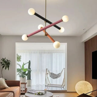 Designer multi-arm pendant ceiling fixture, modern elegant hanging lamp