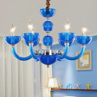 BULE Greek Blue Mediterranean Style Ceiling Light – view 3
