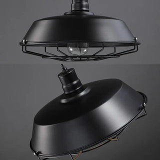 CLOC Industrial Flattened Bell-Shape Ceiling Light – view 2