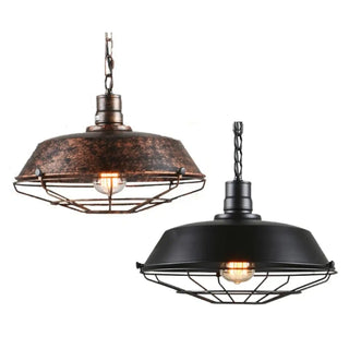 CLOC Industrial Flattened Bell-Shape Ceiling Light – view 4