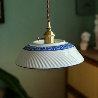 NARA Floral Ceramic Tearoom Style Ceiling Light – view 4