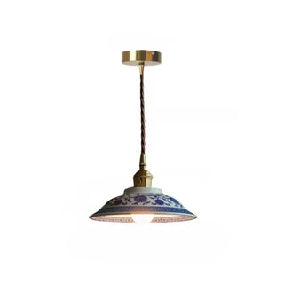 NARA Floral Ceramic Tearoom Style Ceiling Light – view 5