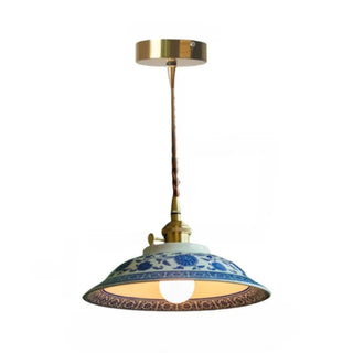 NARA Floral Ceramic Tearoom Style Ceiling Light – view 6
