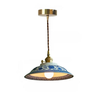 NARA Floral Ceramic Tearoom Style Ceiling Light – view 7