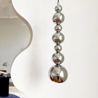 Sculptural totem pendant lamp, modern designer hanging ceiling light