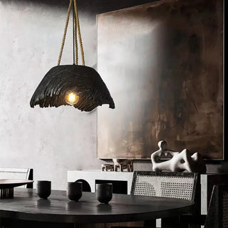 Handmade rustic rattan pendant lamp, bohemian woven ceiling hanging light