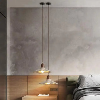 FANIRA Scandinavian Beige and Wood Ceiling Light – view 4