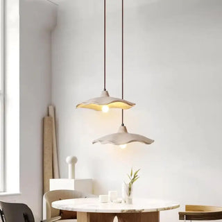 FANIRA Scandinavian Beige and Wood Ceiling Light – view 2