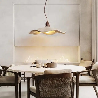 FANIRA Scandinavian Beige and Wood Ceiling Light – view 1