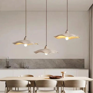FANIRA Scandinavian Beige and Wood Ceiling Light – view 3