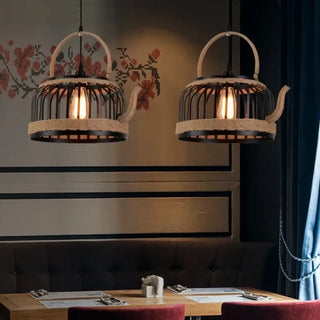 HEMPA Vintage Teapot-Style Ceiling Light – view 1
