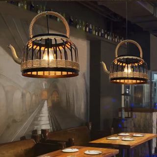 HEMPA Vintage Teapot-Style Ceiling Light – view 2