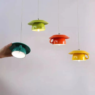 Glossy cup pendant ceiling light, modern design for contemporary living room
