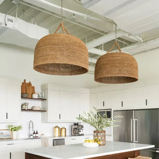 DERAGERE Modern Woven Wicker Ceiling Light – view 5