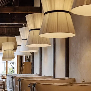 FRABIS Beige Fabric Elegant Design Ceiling Light – view 5