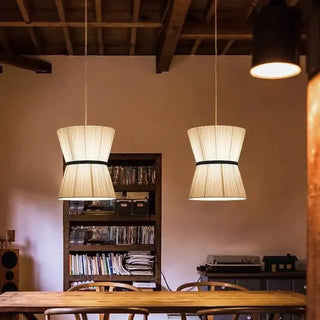 FRABIS Beige Fabric Elegant Design Ceiling Light – view 6