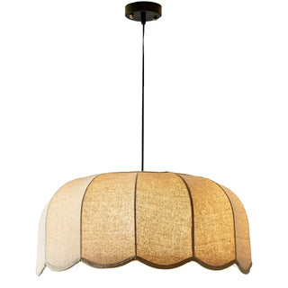 LINDA Modern Beige Fabric Ceiling Light – view 5