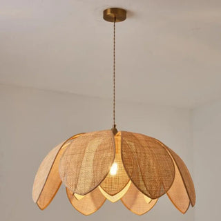 DISPOFO Artisanal Beige Fabric Ceiling Light – view 3