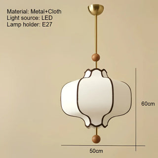 White Fabric Pendant Light - Modern Pendant Lamp | Soft Ambient Lighting