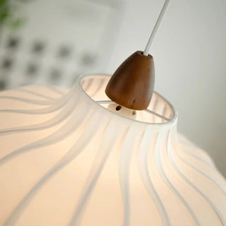 LUXIRA White Fabric Elegant Ceiling Light – view 6