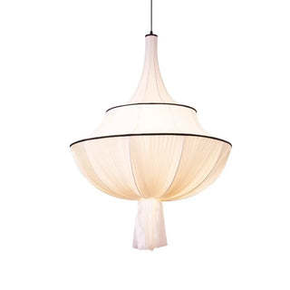 LUXIRA White Fabric Elegant Ceiling Light – view 5