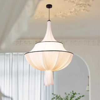 LUXIRA White Fabric Elegant Ceiling Light – view 3