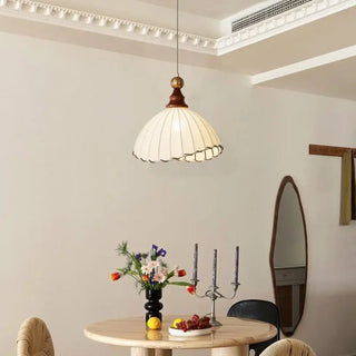 CLORAW White Vintage Fabric Ceiling Light – view 1