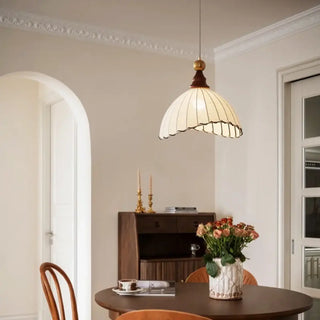 CLORAW White Vintage Fabric Ceiling Light – view 2
