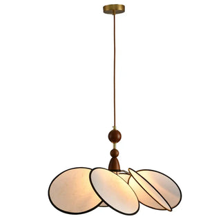 Modern minimalist Scandinavian fabric pendant light, soft ambient hanging ceiling lamp