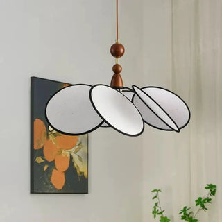 Scandinavian minimalist fabric pendant light, soft ambient hanging ceiling lamp