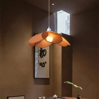 KHAKI Modern Fabric Flower Ceiling Light – view 8