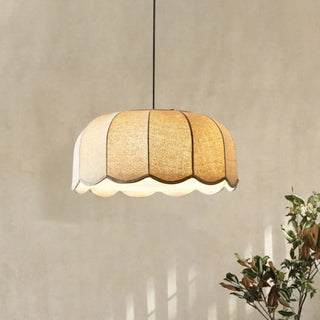 GASIE Beige Flower Fabric Ceiling Light – view 3