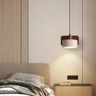 IMAD Minimalist Travertine Ceiling Light – view 1