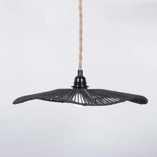 Woven rattan pendant lamp, braided modern soft ambient ceiling hanging light