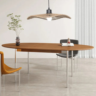 Braided rattan pendant light, modern woven soft ambient ceiling fixture
