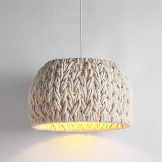 COSTE Natural Braided Rope Bohemian Ceiling Light – view 4