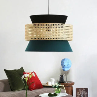 RICO Tricolor Rattan Chic Modern Pendant – view 5
