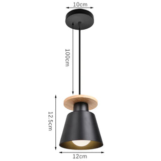 Suspension nordique – Suspension à trois lumières réglable en bois pour îlot de cuisine