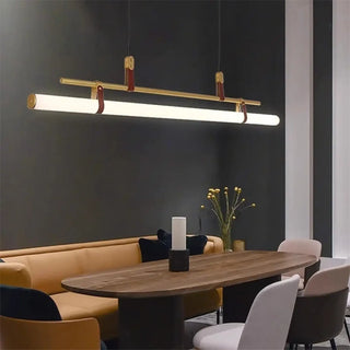 Modern industrial LED tube pendant lamp, urban chic hanging ceiling light
