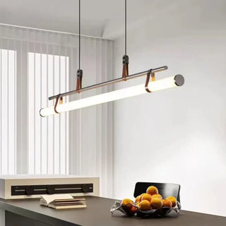 Industrial LED tube pendant light, urban chic modern hanging ceiling lamp