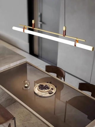 Modern urban chic LED tube pendant ceiling lamp, industrial hanging light fixture