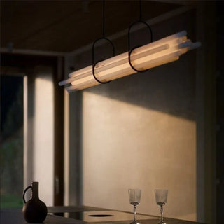 PLATUM Tubular Design Black White Ceiling Light – view 2