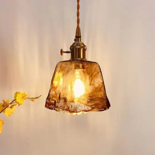 OLDARI Glass Amber Retro Design Pendant – view 5