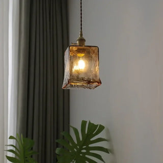 OLDARI Glass Amber Retro Design Pendant – view 1