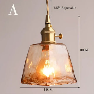 OLDARI Glass Amber Retro Design Pendant – view 6