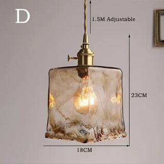 OLDARI Glass Amber Retro Design Pendant – view 9